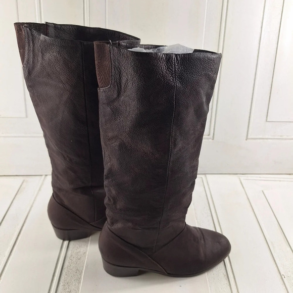 Savida Collection By Betco Brown Genuine Leather Womens Boots Sz 8 - Picture 3 of 12